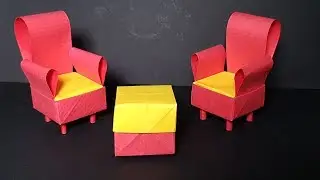 How to make a paper sofa -  DIY Paper Crafts (Very Easy) - CaTa Crafts