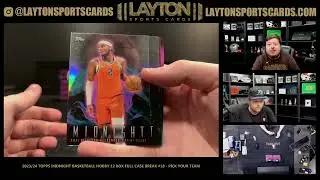 SICK CASE! 2023/24 Topps Midnight Basketball Hobby 12 Box Full Case Break #18 PICK YOUR TEAM