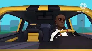 big bill crashes his car at a police station while he's drunk / grounded / arrested / executed