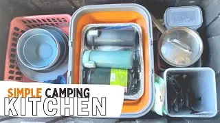 Our SIMPLE camp kitchen setup