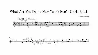 What Are You Doing New Year's Eve? | Chris Botti | Solo Trumpet Transcription