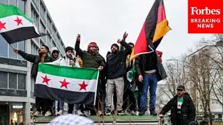 Syrians Take To The Streets Of Berlin, Germany To Celebrate Removal Of Al-Assad From Power