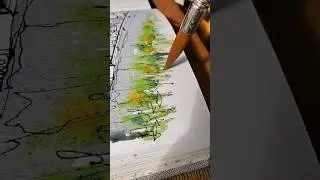 Watercolour and Drum and Bass. That's what Saturdays are for! #watercolour #watercolor #lineandwash