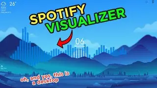 Cleanest Desktop!! - Minimalist & Customizable with Spotify Audio Visualizer!! Tutorial - Windows 10