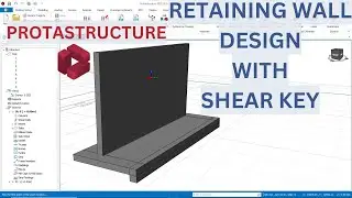 PROTASTRUCTURE RETAINING WALL  DESIGN WITH HEEL BEAM IN CIVIL ENGINEERING #CAD