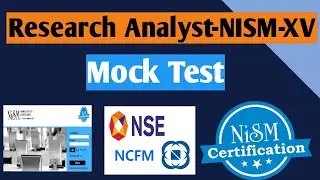 Research Analyst-NISM-XV English MockTest PART- 2nd  #nism#NISM#nismexam#ncfm#nismstudymaterial#cfa