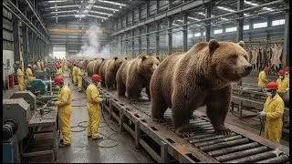 Охота на гигантского медведя весом 7000 кг в Якутии при температуре &minus;71&deg;C | Кормление целой замер...