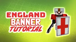 Minecraft: England banner tutorial | How to make the flag of England as a banner in Minecraft