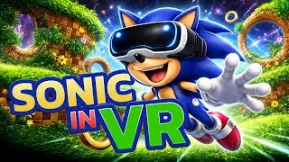 Sonic in VR 🤯 (Not Emulation!) playing on a real Mega Drive in VR