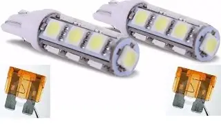 Por que alguns LED queimam o fusível do carro?