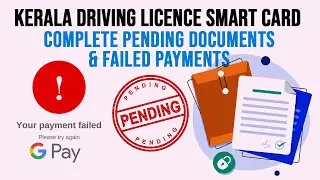 Driving Licence Smart Card | Complete Pending Documents and Failed Payments | Loxyo Tech