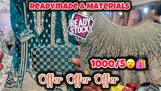 READY STOCK || 1000/5🛍️” Cotton Suits & Creap Work Suits” Readymade Suits & Weddiing Dresses 