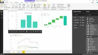 Power BI - Shapes text boxes and images