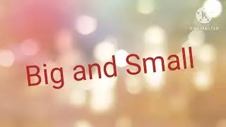 Pre number concepts/comparison/big small/big and small for kids