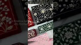 Hand Embroidered Customized jewellery & Bangle box manufacturer in india || +91-7027664407