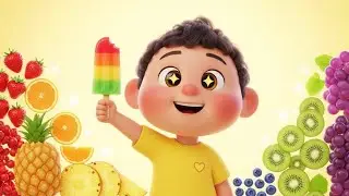 Fruit Colors Song for Toddlers | Making Rainbow Popsicles