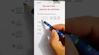 EJERCICIO TIPO EXAMEN DE ADMISI&Oacute;N