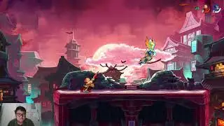 Tezca Serious Mode Fight With Wu Shang Brawlhalla Gameplay