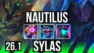 NAUTILUS vs SYLAS (JGL) | 29K damage, Good KDA: 6/1/14 | NA Master | 26.1