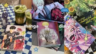 (𝒎𝒂𝒏𝒈𝒂 𝒅𝒊𝒂𝒓𝒚) buying + unboxing manga, dating with kageyama ♡⌇insomniac after school, MHA,...