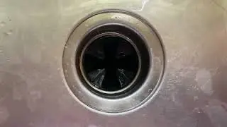 The soothing sounds of the kitchen sink garbage disposal
