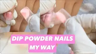  Dip  powder nails tutorial my style in #usa #nails 