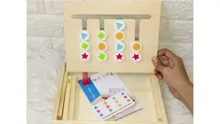 Wooden Four-Color Fruit Logic Game || Children Kids Early Educational Toys