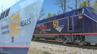 Amtrak's 50th Anniversary Heritage Units!