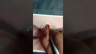 simple bridal bindi design ❤️ kolka design 🥰 #shortsvideo #design