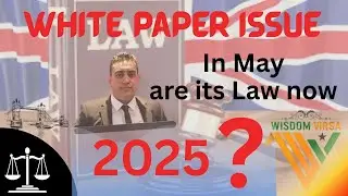 White paper issue in May are its Law now?