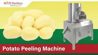 200 KG/hr Automatic Potato Washing and Peeling Machine | Potato peeler