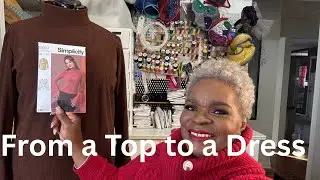 Turning Simplicity Pattern S3003 from a Top to a Dress/ soshirleylikefashion 2026💕