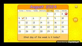 Starfall Calendar For August 1st 2024 (AUGUST IS HERE AND THE FIRST DAY OF AUGUST)