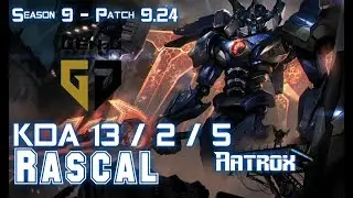 Gen Rascal AATROX vs CAMILLE Top - Patch 9.24 KR Ranked