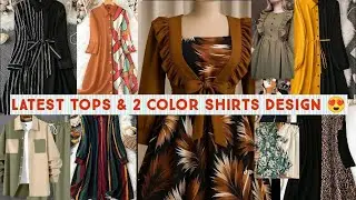 Latest Tops Design Ideas|| 2 Colours Shirt Designs|| Fashion 2026