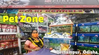 Pet zone aquarium || Arowana , flowerhorn, Rabbits, love birds || Aquarium shop visit in Berhampur