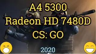 A4 5300 APU + Radeon HD 7480D = CS: GO