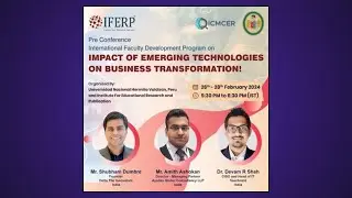 Impact of Emerging Technologies on Business Transformation Session by Shubham Dumbre