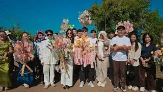 บอสแพรวบอสซันแห่ผ้าป่าวัดบึงสะพานดำ สกลนคร#แพรวพราวแสงทอง #ซันวงศธร 
