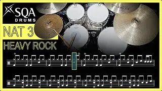 SQA Nat 3 Drums: HEAVY ROCK With Sheet Music
