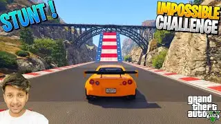 Indian Cars Vs Extreme Bridge Jump Challenge In GTA 5 ( HINDI )
