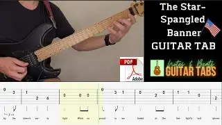 National Anthem of USA- The Star-Spangled Banner GUITAR TAB COVER  ||-- FREE PDF in description --||