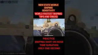 NEW STATE MOBILE 😍 | WORLD FASTEST SNIPING SENSITIVITY | TIPS AND TRICKS #shorts