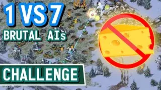 1vs7 Brutal AIs as Allies with No Cheese / Lame Strats - Red Alert 2 - Challenge Video