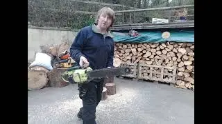 Pioneer P25 Vintage Canadian 51cc Chainsaw. Just completed & Cutting for the first time in years 😃🔥
