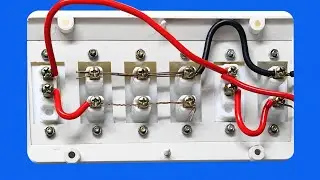 Electric board wiring/four socket connection easily/two on off switch/