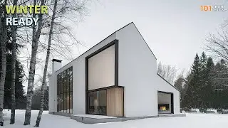 Winter Ready Contemporary Modern House Design for Cold Weather Living