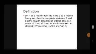 Composition of relations in discrete mathematics #discrete mathematics #composition of relations