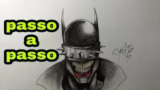 Como desenhar o Batman que ri passo a passo