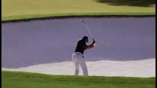 Tiger Woods Bunker Swing Slow Motion At Augusta National 2023